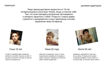 Театр «Проекция» — целевая аудитория